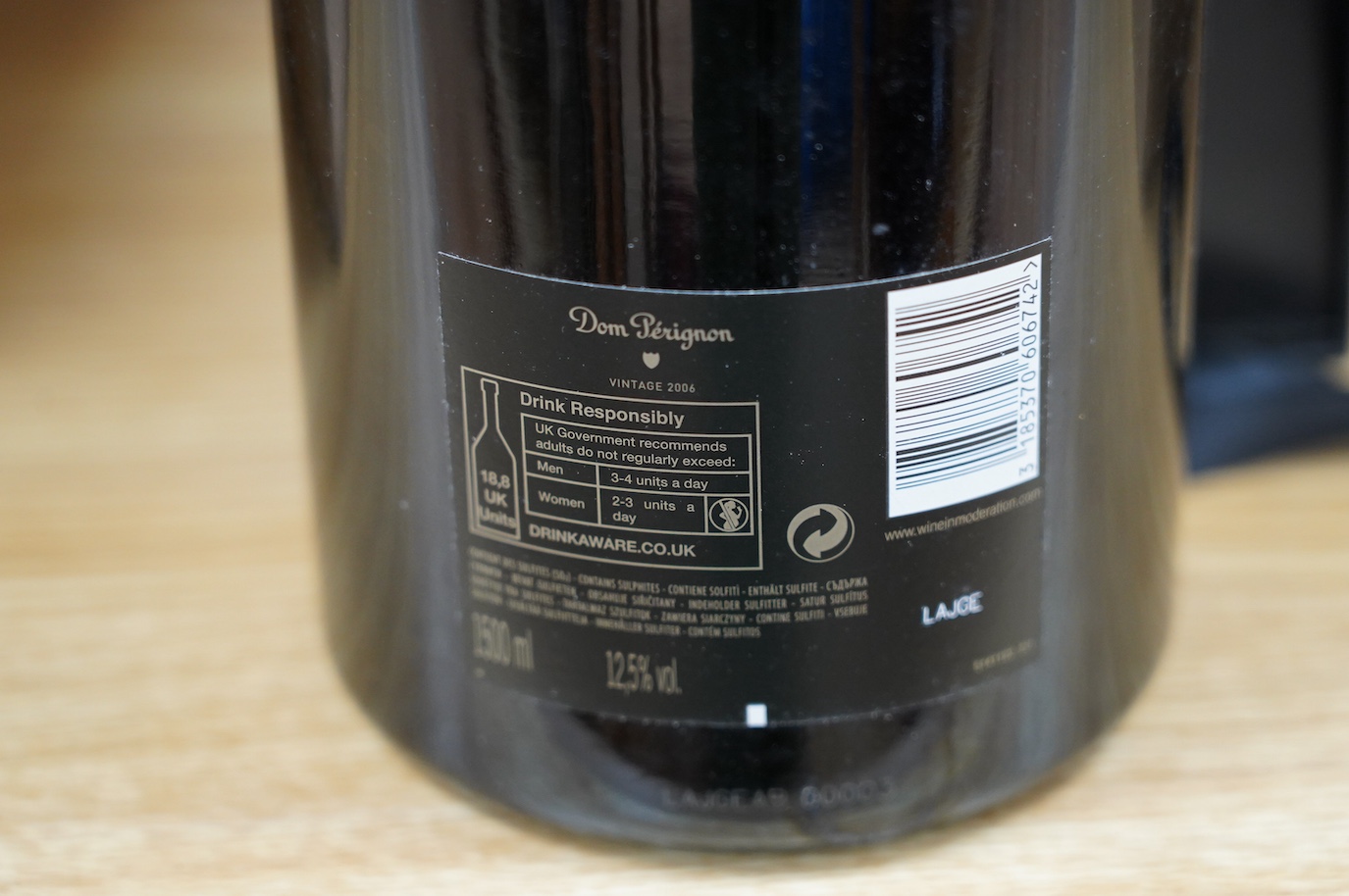 A boxed magnum of Dom Perignon champagne, Vintage 2006. Condition - good
